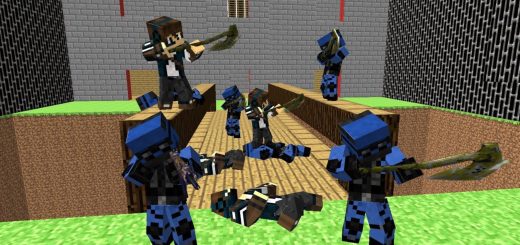 Blocky Combat Swat Game