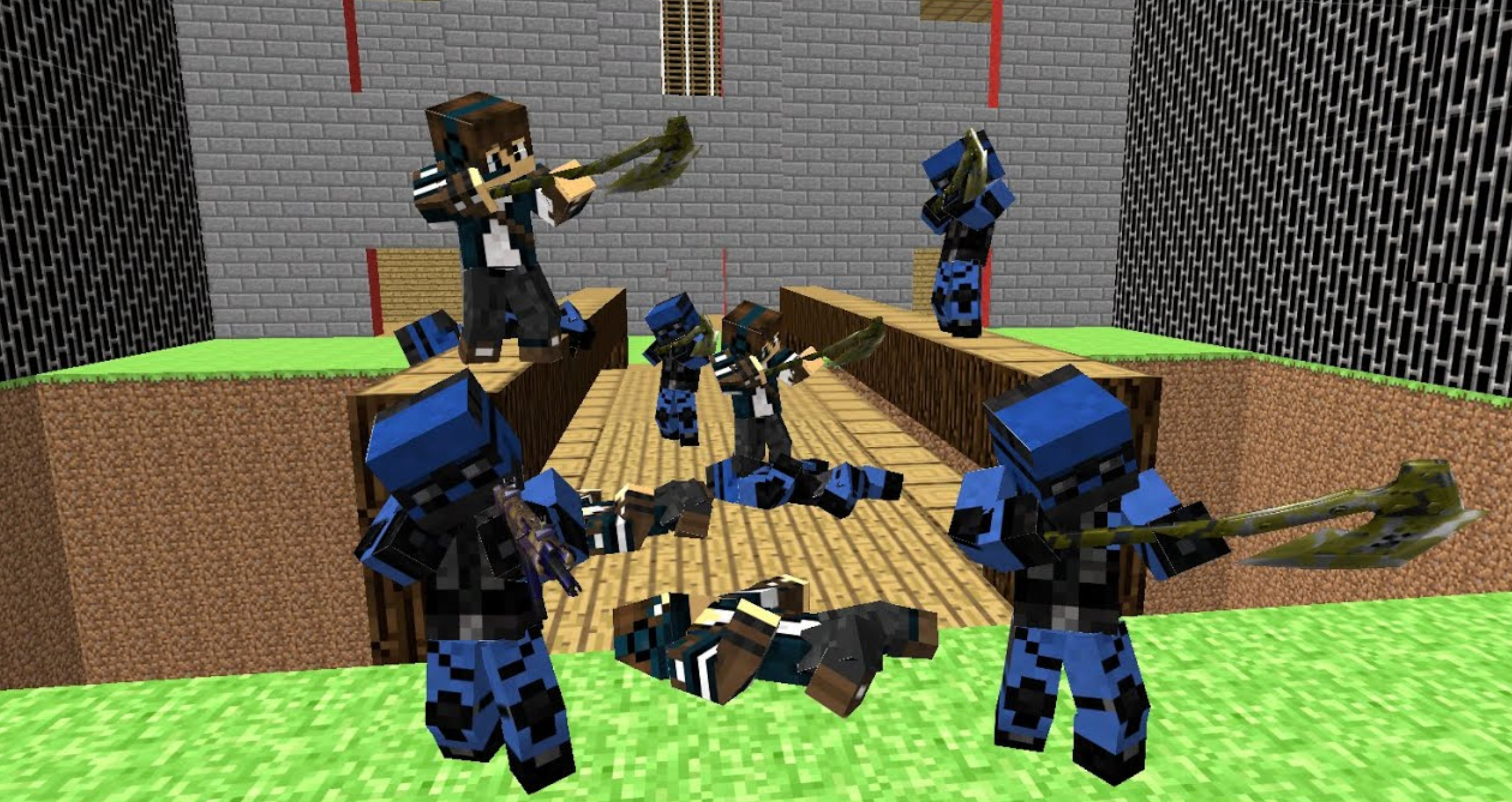 Blocky Combat Swat Game